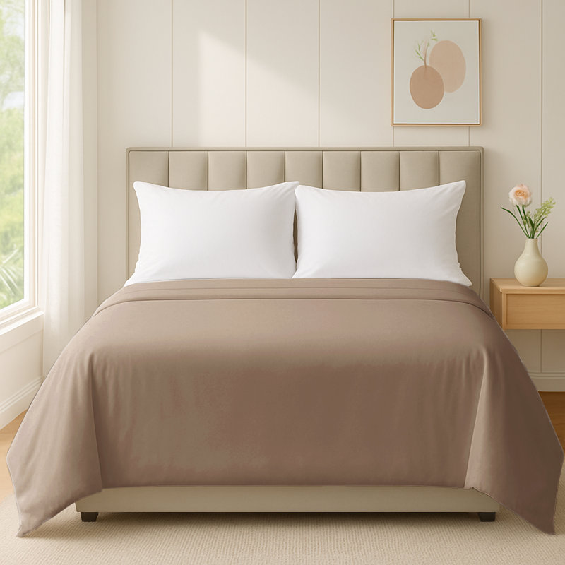 Luxury 200 Thread Count Standard Cotton Flat Sheet – Soft, Breathable, Smooth Weave – Durable, Fade-Resistant, Hotel Quality Bedding