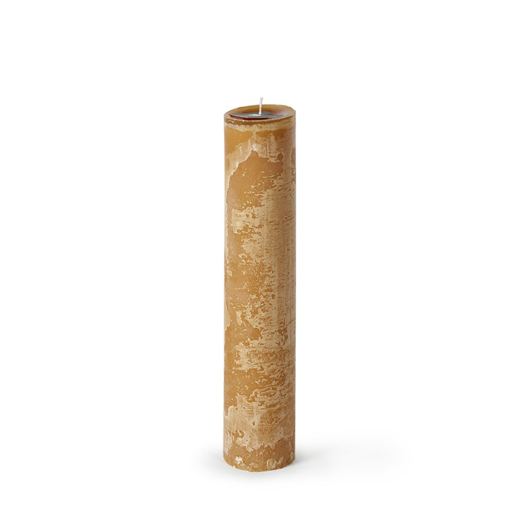 Unscented Pillar Candle, 13.75" H x 2.75" W x 2.75" D, Chamois