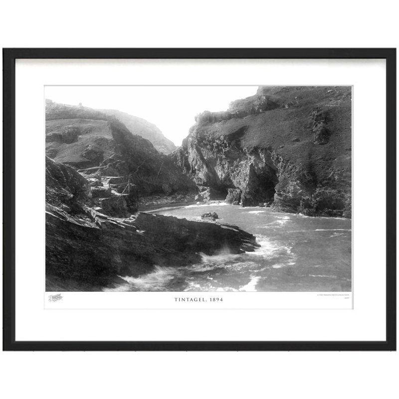 Tintagel, 1894 by Francis Frith - Single Picture Frame Print, 28cm H x 36cm W x 2.3cm D