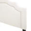 Tête de lit tapissier de grande taille, tête de lit en bois massif avec pieds en métal durables, tête de lit à hauteur réglable avec garniture cloutée dans la chambre à coucher-473426887