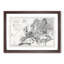 Vintage Map of Europe by Oliver Goldsmith - Picture Frame Drawing Print-55605524-55605523