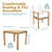 Rodanthe 5-Piece Acacia Outdoor Dining Set