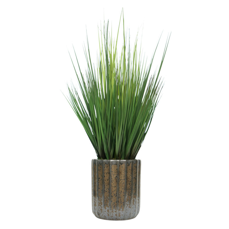 Herbe en céramique nervurée noire 30 po, Glazed Black