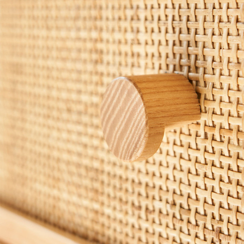 Armoire de rangement simple en rotin