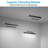 4ft 40w 3cct Dimmable Anti-glare Louver Lens Linear Light, 3000k/4000k/5000k Selectable