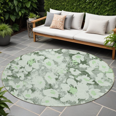 Tapis d'intérieur rond 8 po