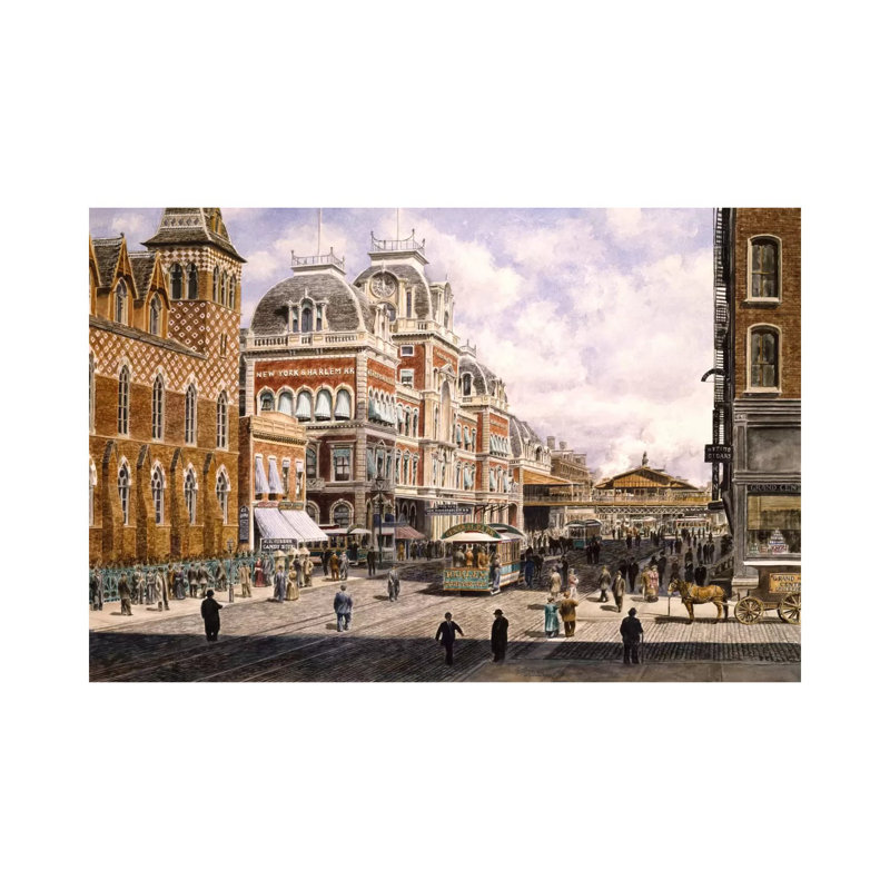 New York: Central Station by Stanton Manolakas - Wrapped Canvas Print