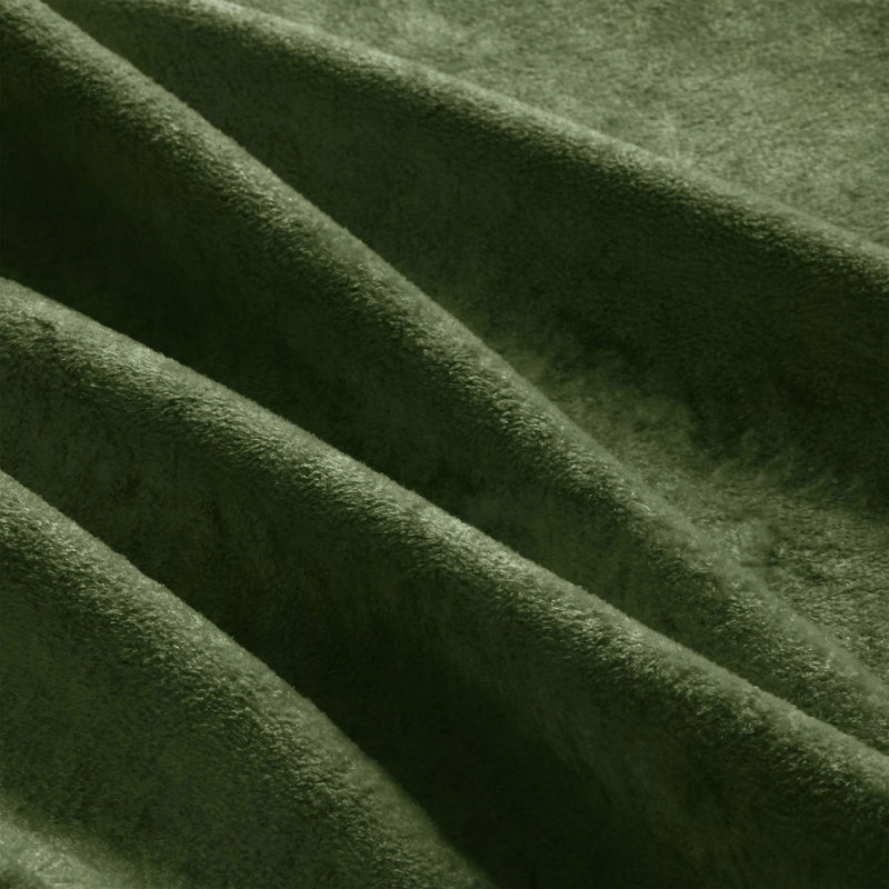 Canapé Chesterfield 135 en L en velours avec jupe à pampilles, Green