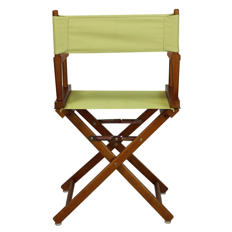 18" Folding Director Chair, Honey Oak, Sage