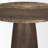 Mellonia 32" Round Dark Brown Wood W/ Cappuccino Marble Top Bistro Table-23688082
