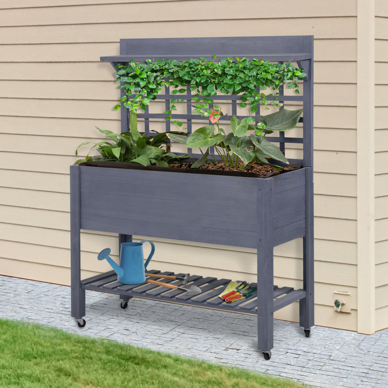 Lit de jardin surélevé polyvalent avec de multiples fonctionnalités pour les amateurs de jardinage