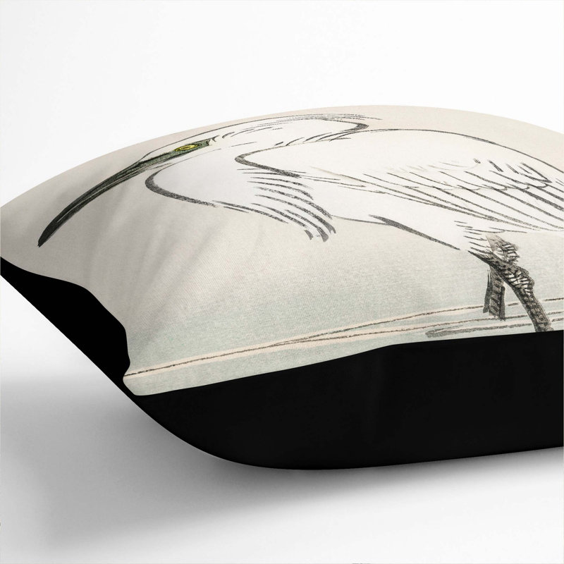 Square Throw Cushion, Black, 55cm H x 55cm W x 20cm D