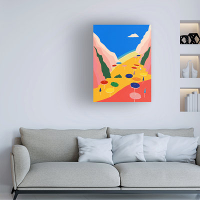 «Lido Liguria» par Rosi Feist - reproduction d'art sur toile tendue