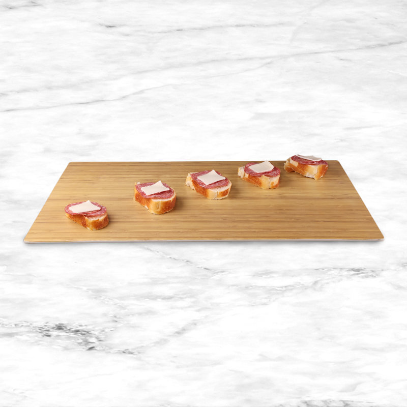 Elite Global Solutions Melamine Cheese Board, Bamboo, 0.63" H x 24" W x 15" D