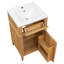 Meuble-lavabo en bois 20 po avec comptoir en céramique