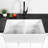 33'' L Farmhouse / Apron Double Bowl Ceramic Kitchen Sink
