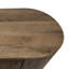 Console Eray, 4 portes, bois de manguier brun fabriqué à la main 70 pouces