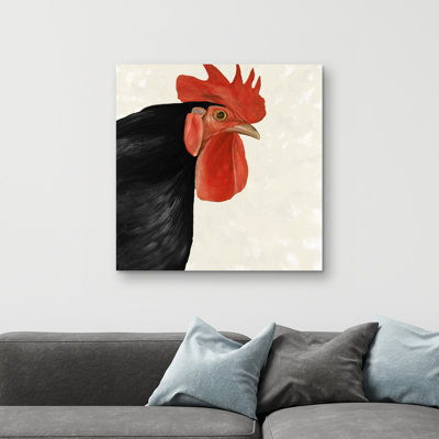 hen - 32"x32" art on canvas