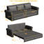 Canapé-lit convertible 93,7 pouces 3 en 1-1430509335