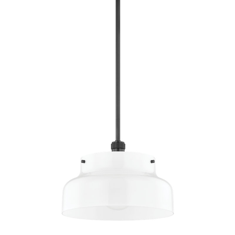 Luella 1 Light Pendant, 9.75" H x 15" W x 15" D, Old Bronze