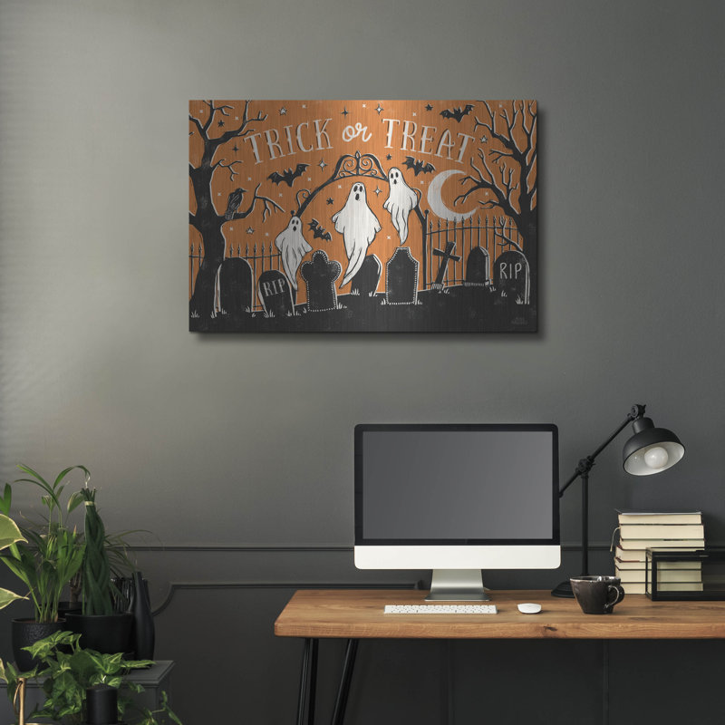 Art mural en métal «Hocus Pocus 1» par Laura Marshall, H 24 po x l 36 po
