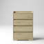 Commode moderne en bois à quatre tiroirs avec finition imperméable et structure robuste