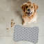 Grey Dots - 1 Piece Bone Shape Feeding Mat