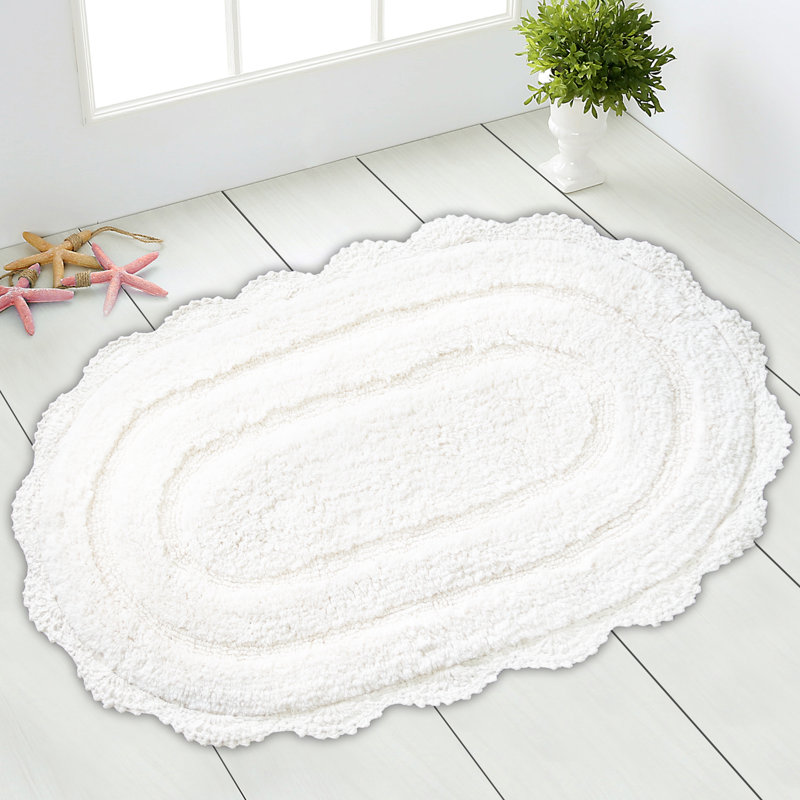 Casanova Non-Slip, White, 34" L x 21" W