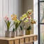 Orchid in White Ceramic Dot Pot 400mm-1237655196