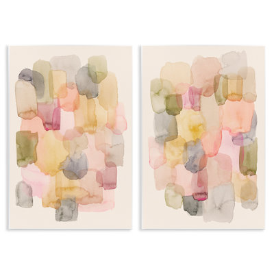"Mute Layered Neutrals", ensemble d'art sur plaque par Grace Popp