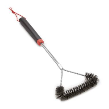 NEW Weber Barbecue BBQ Grill Cooking 3-Sided Cleaning Brush Tool 21 Inch 53  cm