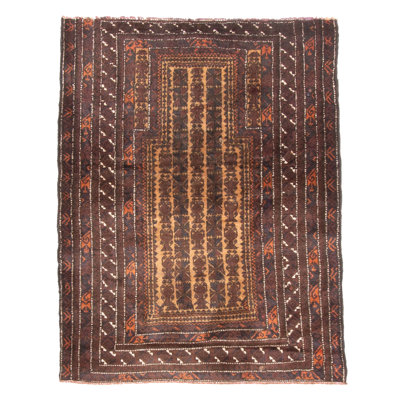 Teimani Brown Rug 3'0" x 3'9"