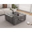 Attikus Mirrored Coffee Table Gray