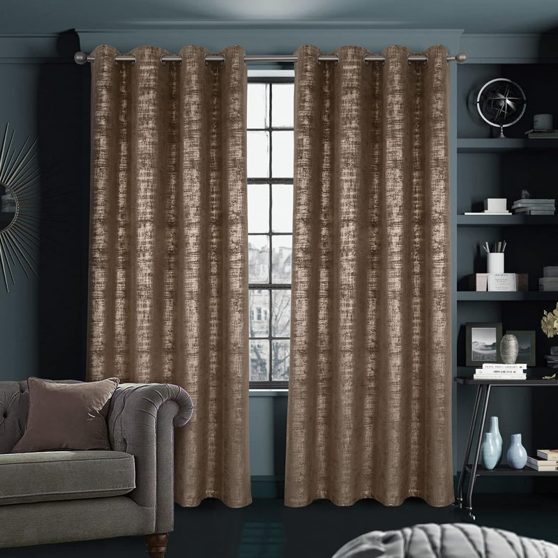 Velvet Blackout Curtain Panel Pair