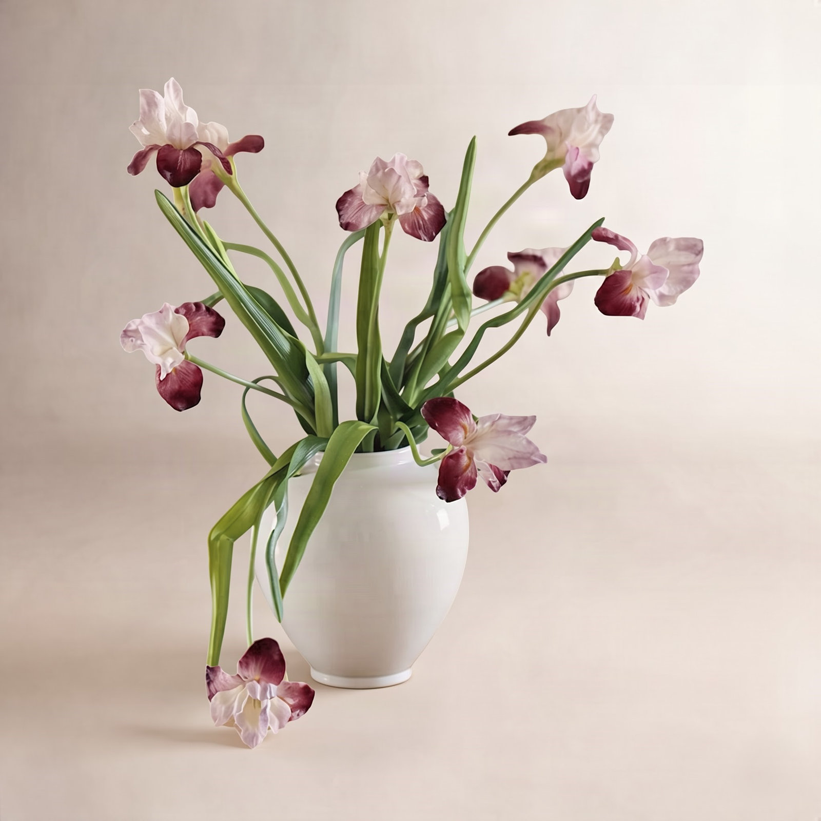 Lindell Iris Floral Stems, Red