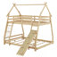 Lit superposé House avec filets d'escalade et rampe d'escalade-1679016261