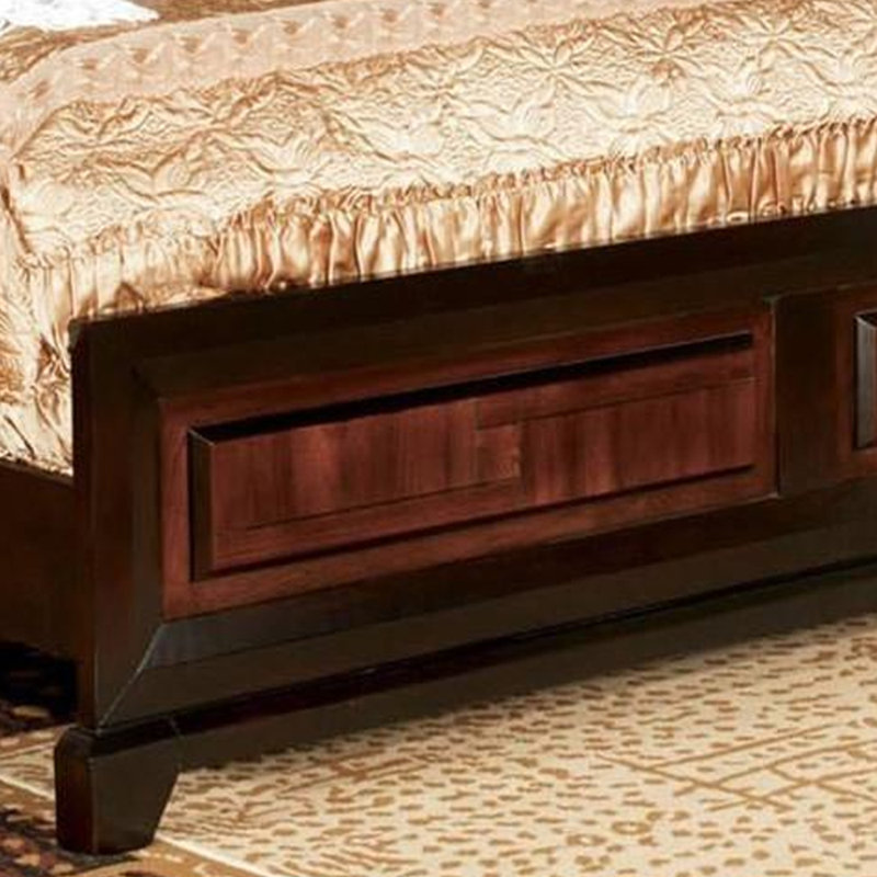 Adéla Solid Wood Bed, Queen
