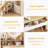 Makeup Vanity Desk with 3 Adjustable Lighted Mirror with solid wood table feet , Dressing Table Set with 4 drawers and 3 open shelves