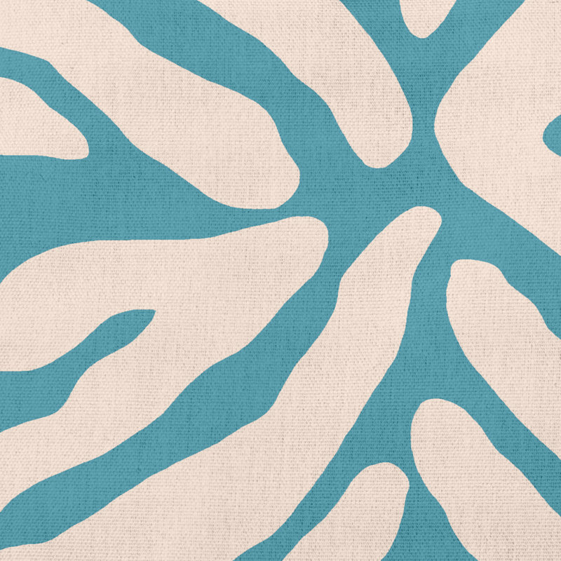 Coussin lombaire intérieur / extérieur Animal Stripe, Bleu Explorer