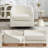 28.5" Wide Modern Soft Linen Upholstered Accent Chair with Swivel-68599754