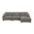 Khailey Chenille Modular L-shaped 4 Seats Sofa with Movable Ottoman-102507354