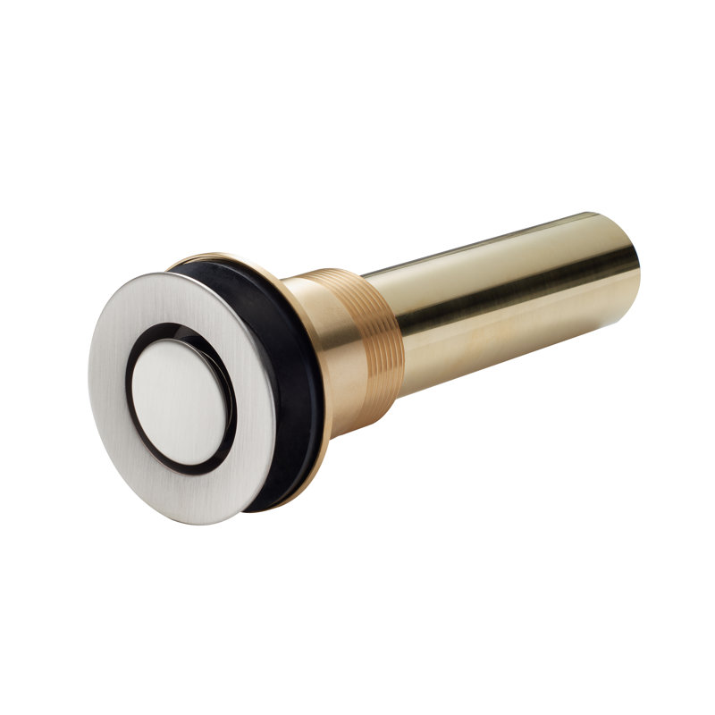 Descanso 8" Widespread Lavatory Faucet with Knurled Handle and ZeroDrain, Antique Brass Flat