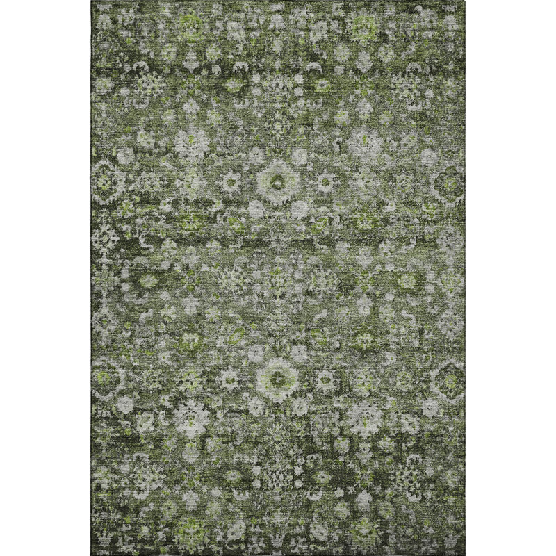 Premium Machine Washable Cerrito Green Rug, Rectangle 10' x 14'