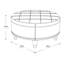 Repose-pieds rond avec rangement 32 po Emiljan-28892827