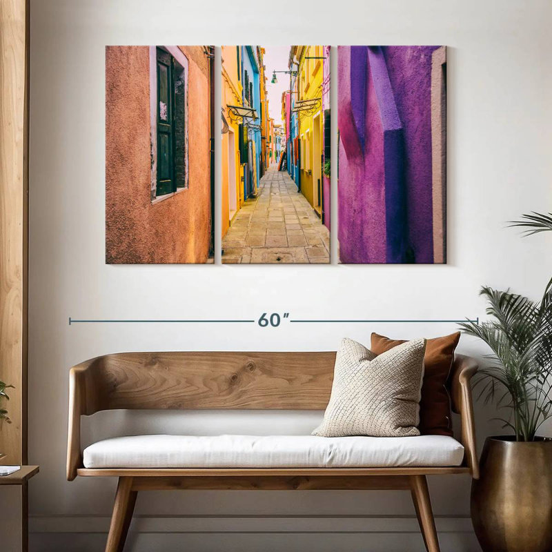 Ruelle Burano Alley, H 32 po x l 50 po