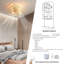 Drane 19.7in White Gold Ceiling Fan with Remote Control and Light Kit Included