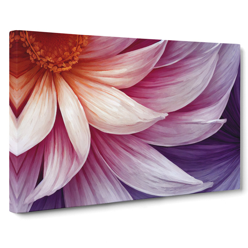 Enchanting Flower Abstract - Wrapped Canvas, 50cm H x 76cm W x 3cm D