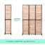 Paravent pliant en bois naturel