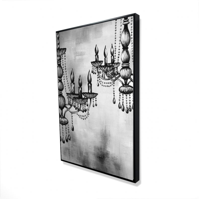 " Two Crystal Chandeliers 1 "