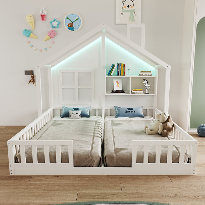 Storage Bed, White